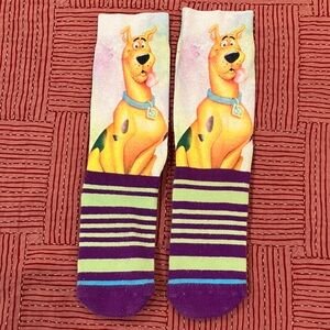 Scooby-Doo Striped Socks - Purple and Green